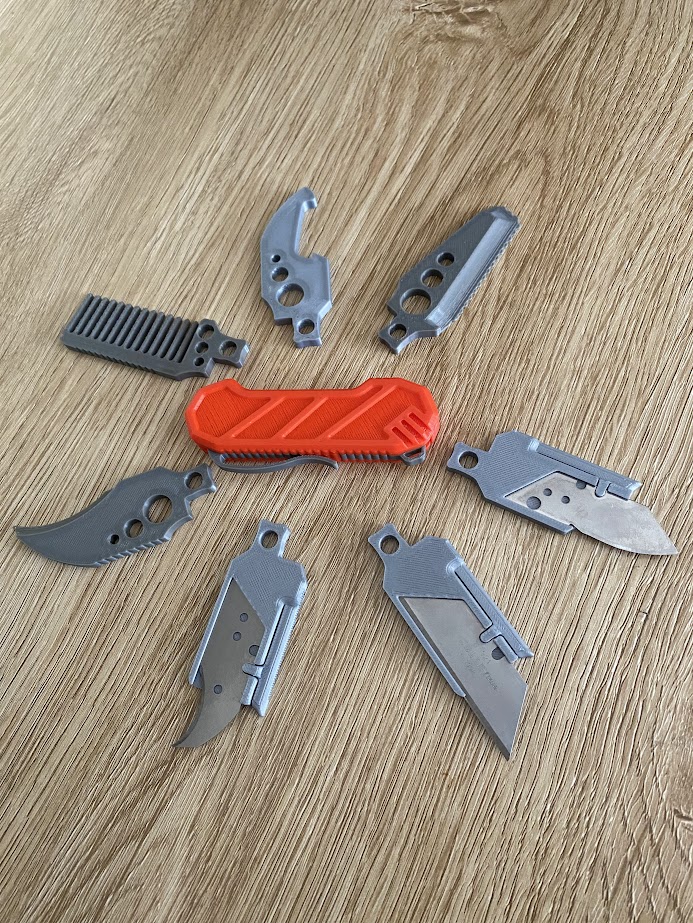 FoldX Basic - Foldable Multi-Tool - Single tool holder by Jt40_3d ...