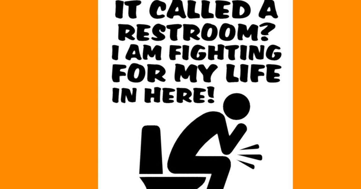 WHY IS IT CALLED A RESTROOM?..., sign by Becker Thorne Download free STL model