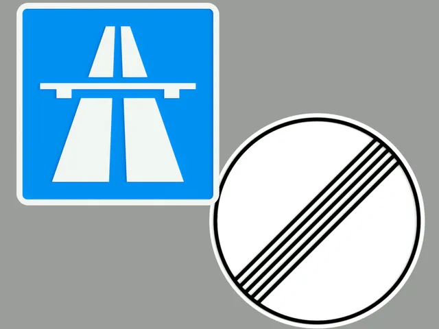 Autobahn Sign, No Speed Limit Sign