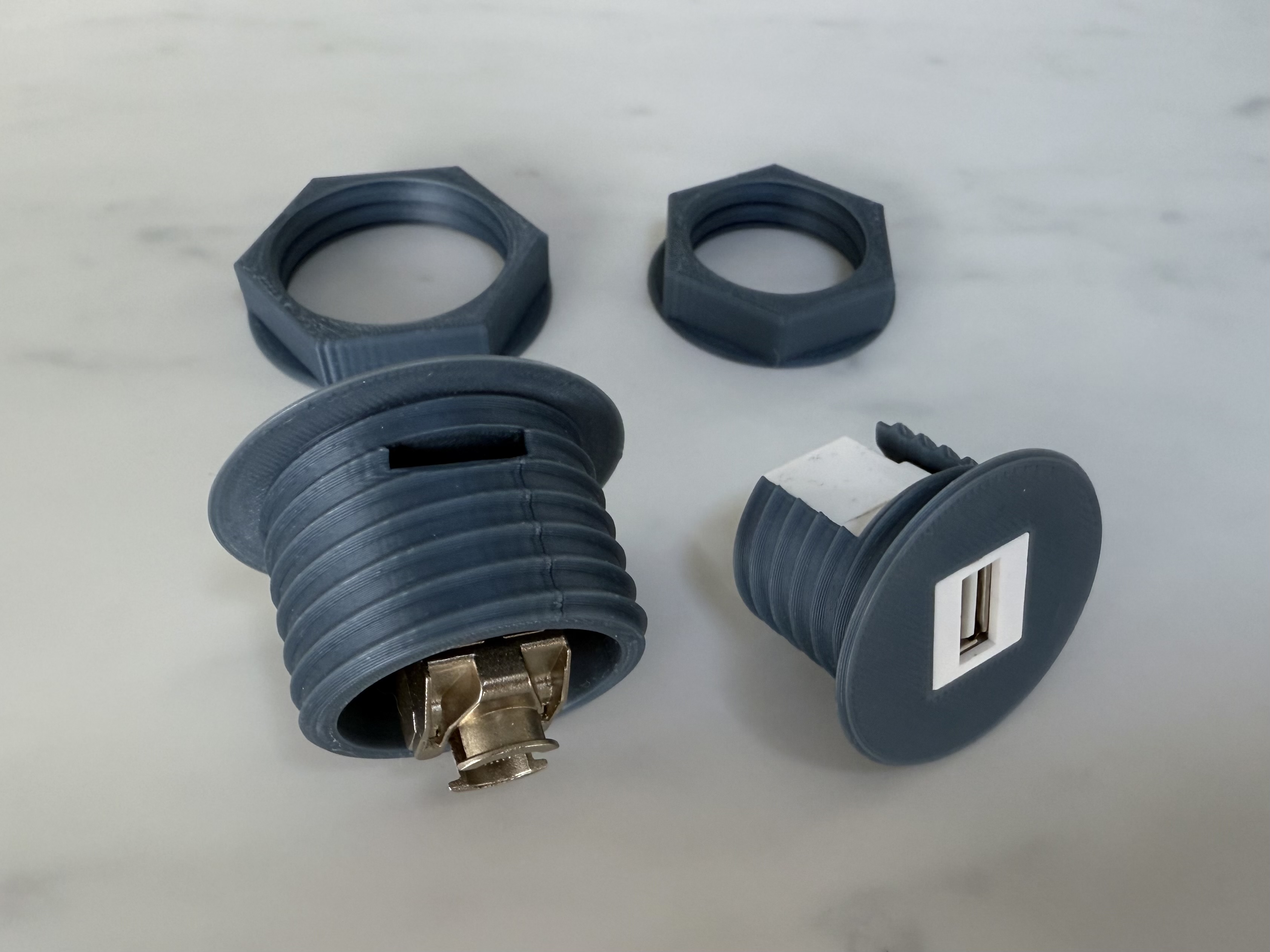 Hole-Mount Keystone Module Holder by tomasf | Download free STL model ...
