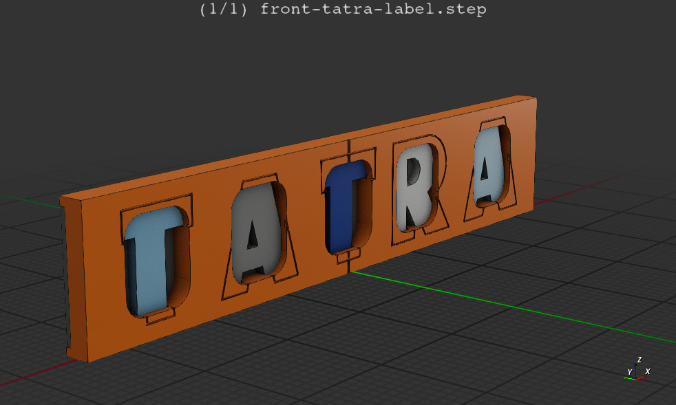 Tatra 815 VE main label with aplicator