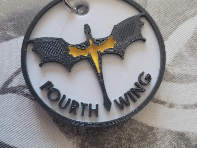 Fourth Wing Keychain