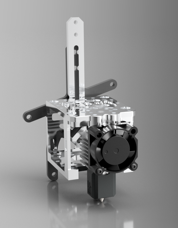 Vzbot CNC-Printhead BambuHotend Adapter
