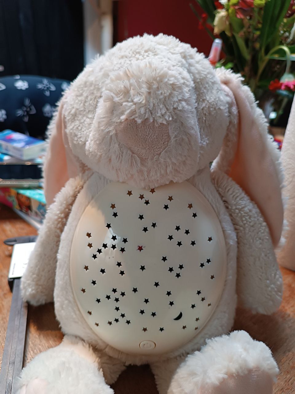 Battery cover for an ugly bunny toy plushie