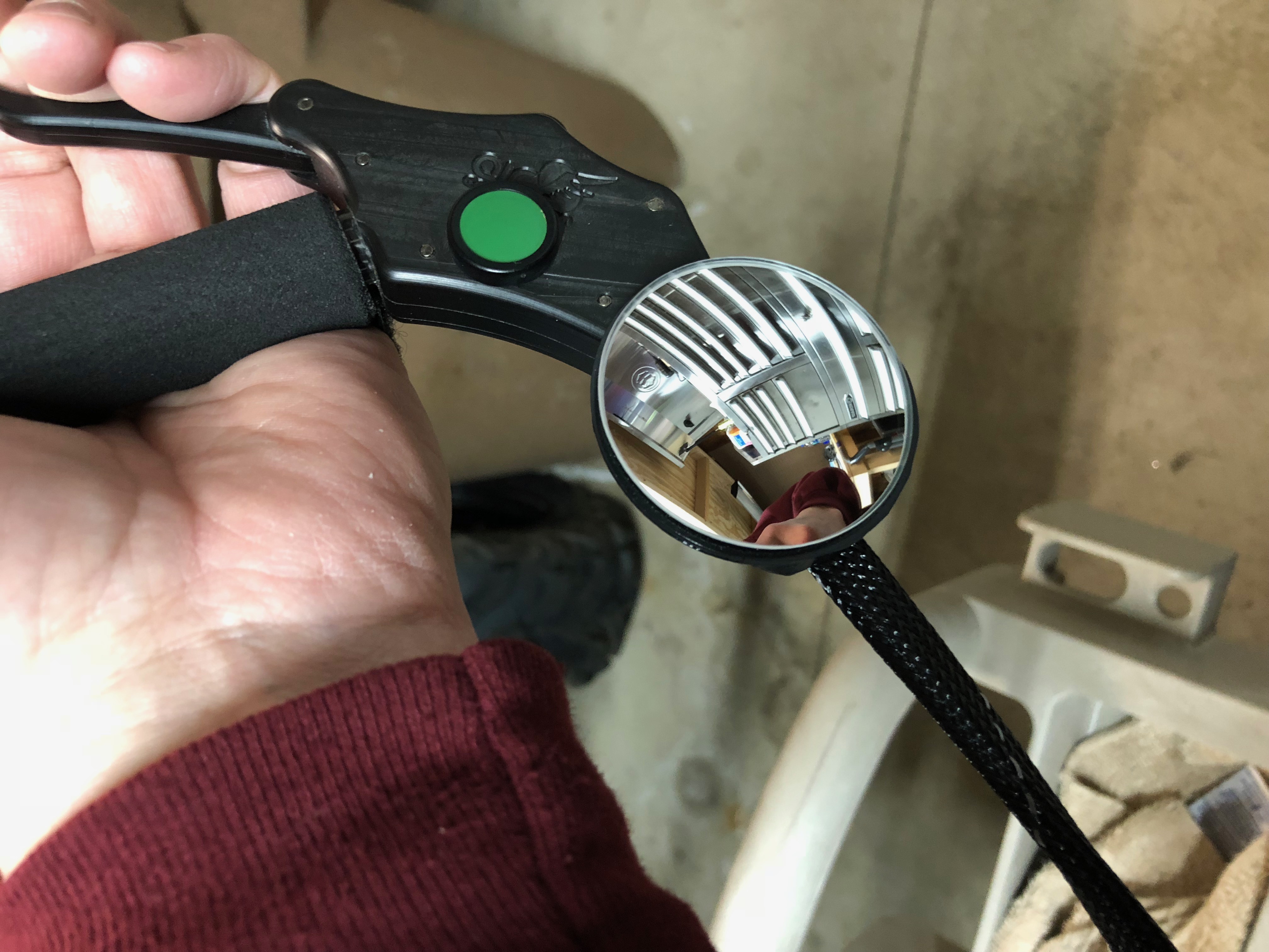 Paramotor Throttle Mirror Holder