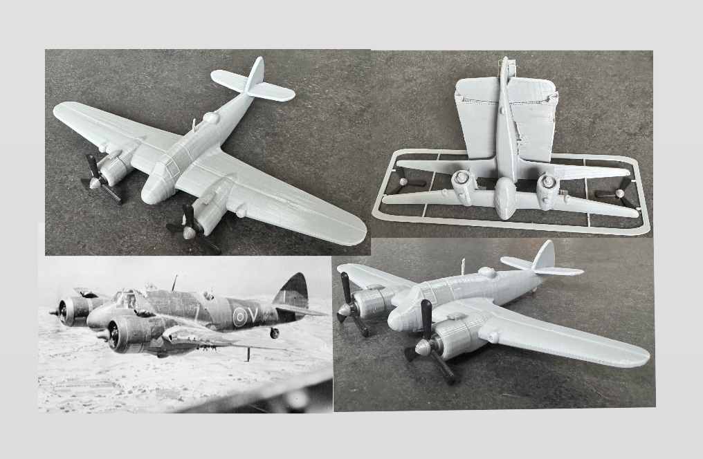 Bristol Beaufighter kit card