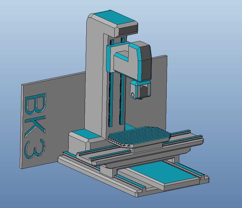 Miniatura 2 do modelo 3D 5 axis milling machine assembly