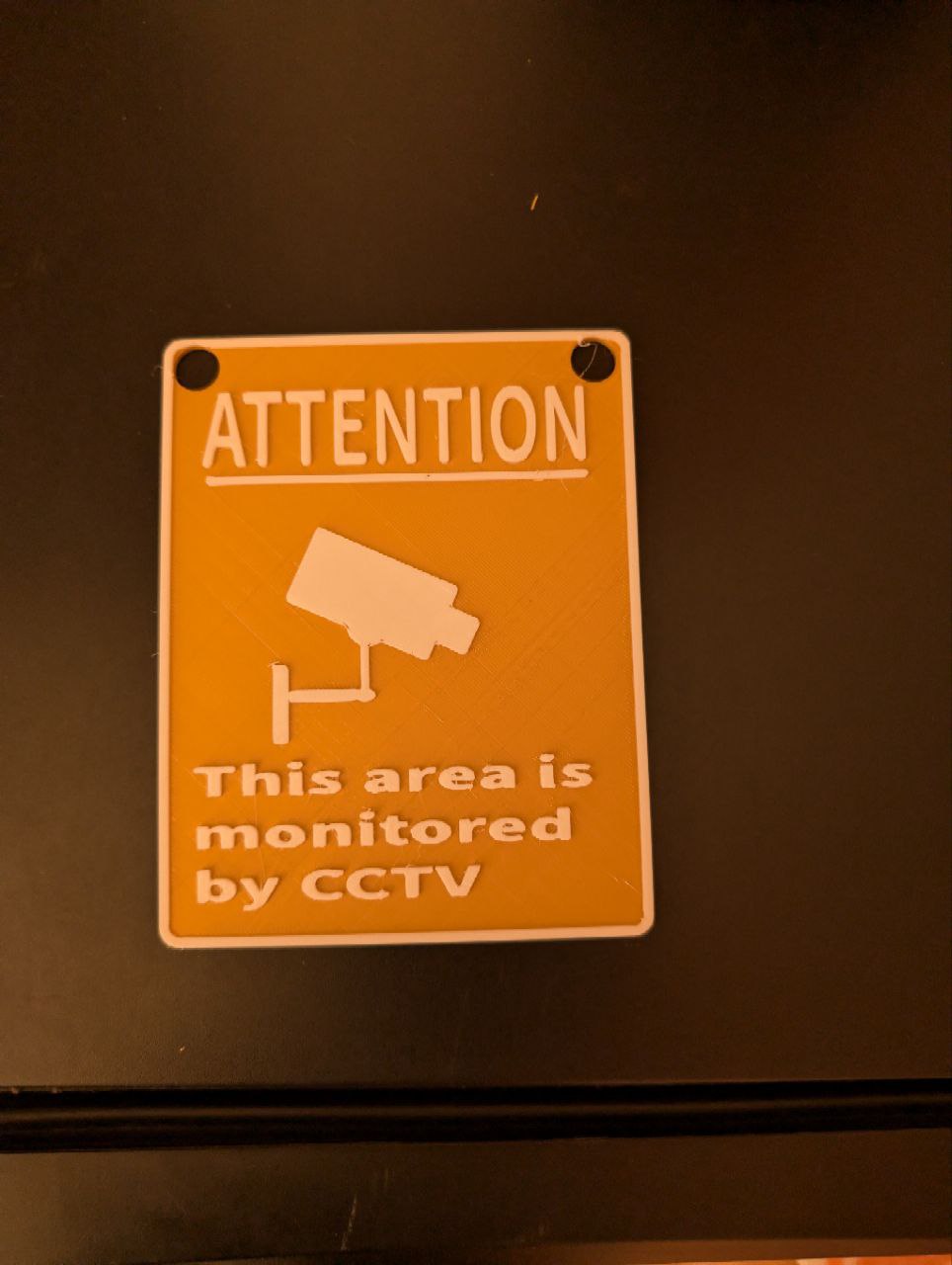 CCTV Warning Sign for Enhanced Security