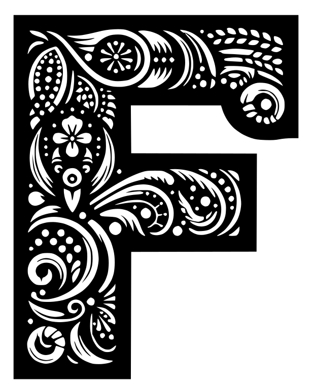 Crazy alphabet: Letter F