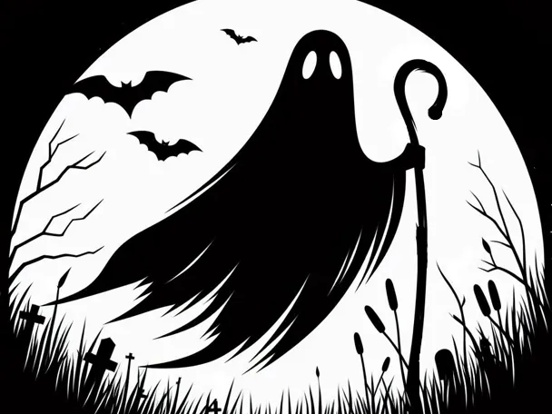 Wall art: Look at the ghost