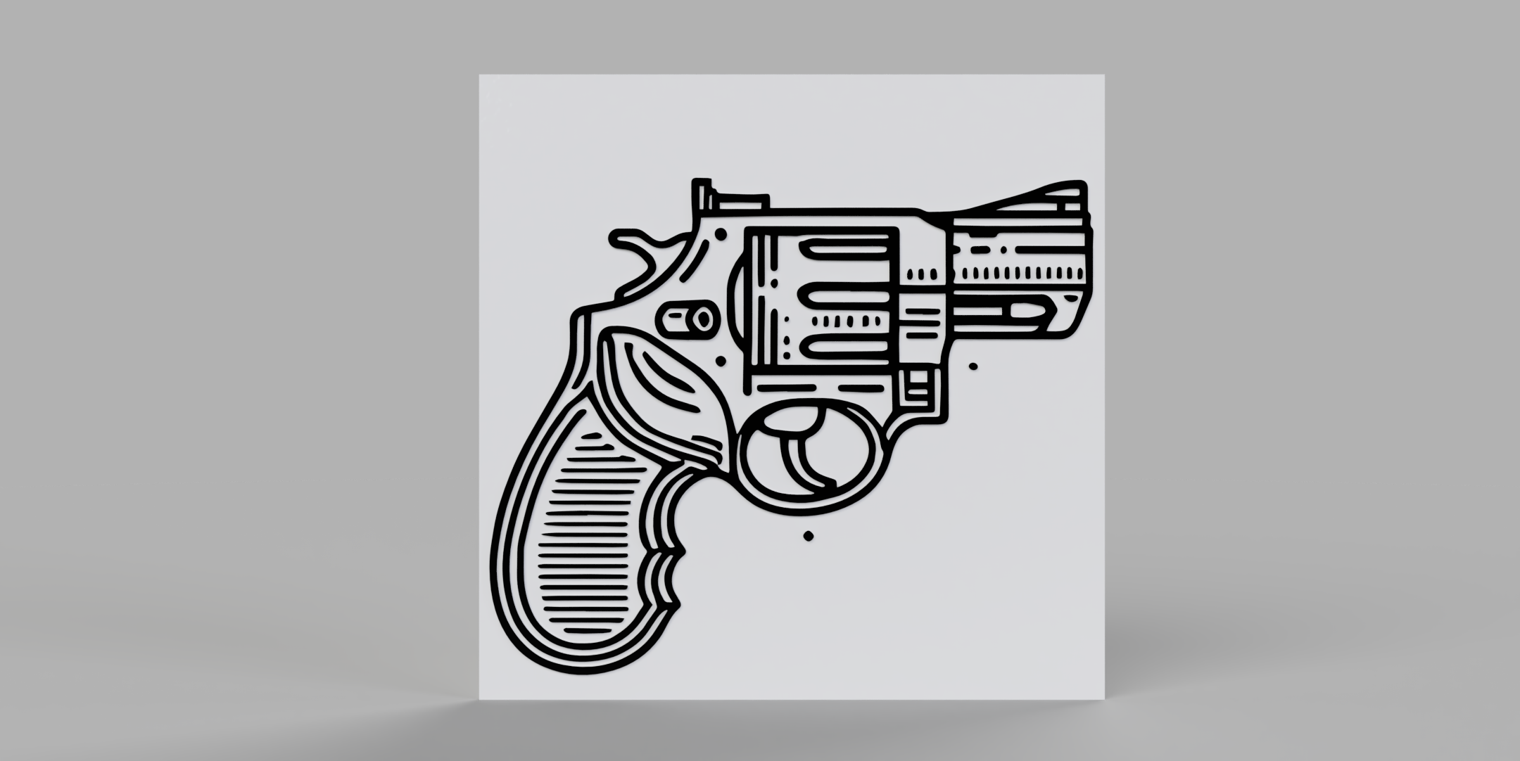 Revolver Wall Decoration