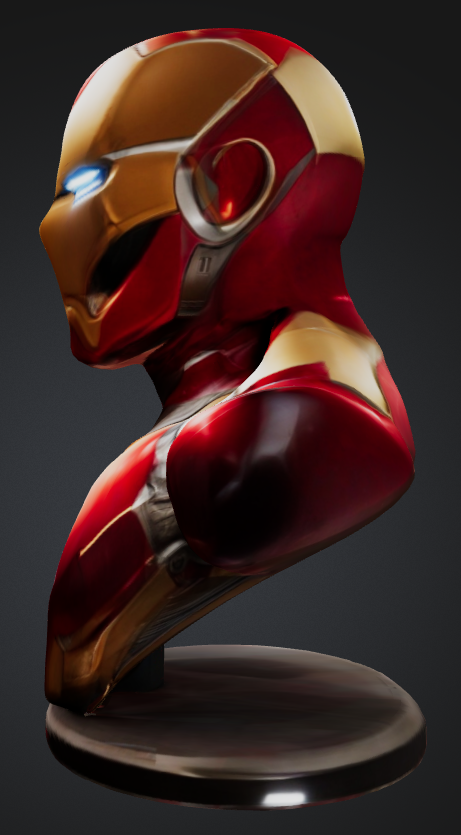 Iron man bust — miniatura 3