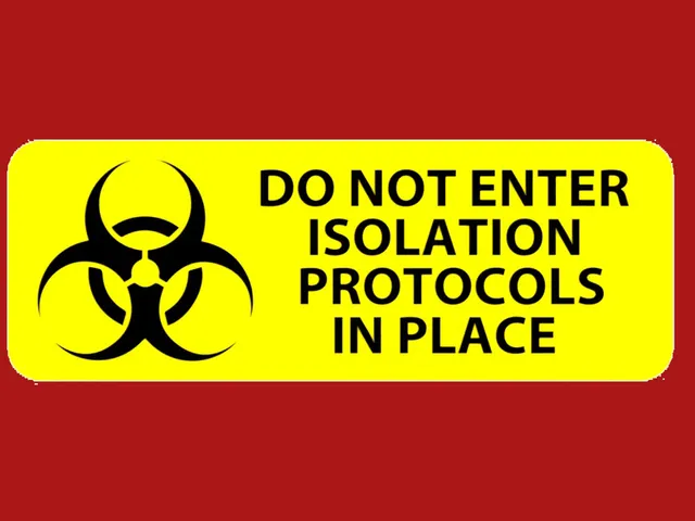 BIOHAZARD DO NOT ENTER ISOLATION PROTOCOLS IN PLACE, SIGN