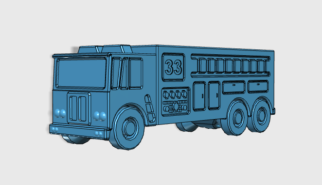 Fire Truck 33 Short (Approved Scale)