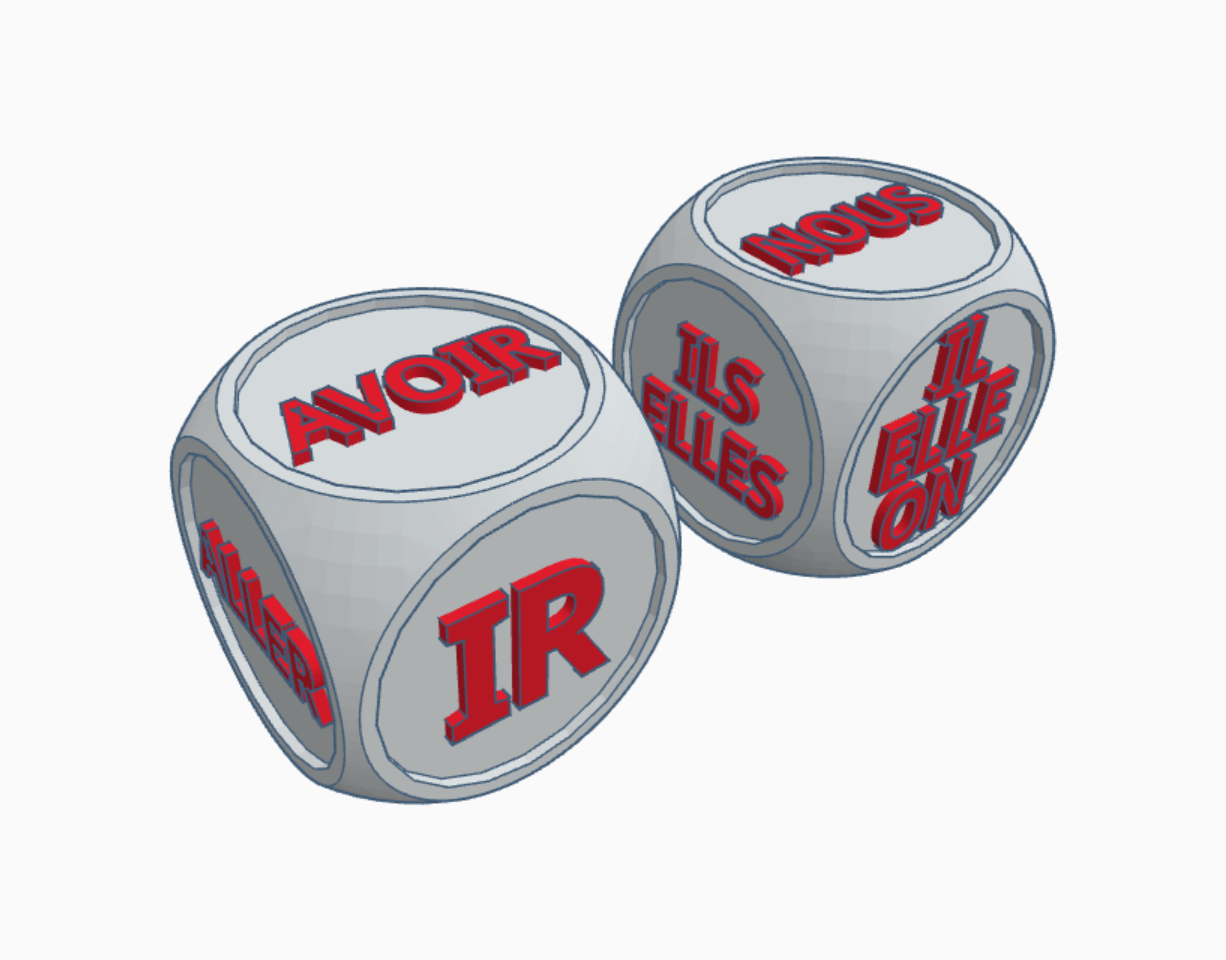 French Conversation Dice