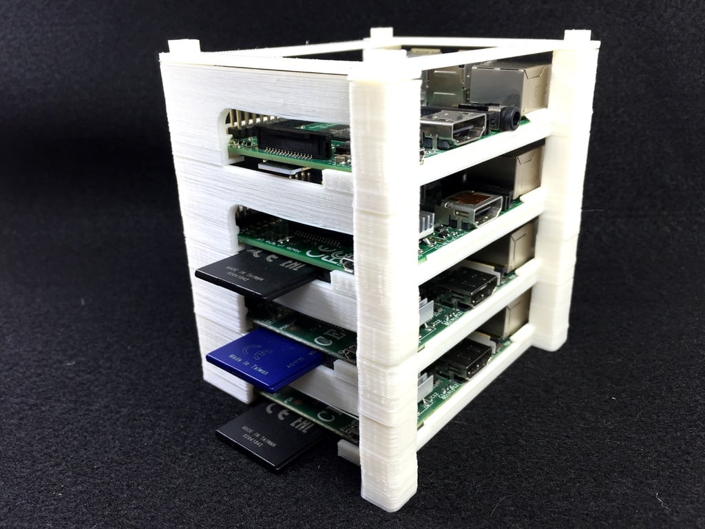 Miniatura 2 do modelo 3D Raspberry Pi Stacking Tower