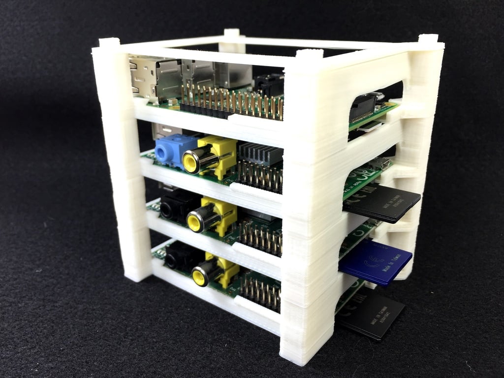 Miniatura 3 do modelo 3D Raspberry Pi Stacking Tower