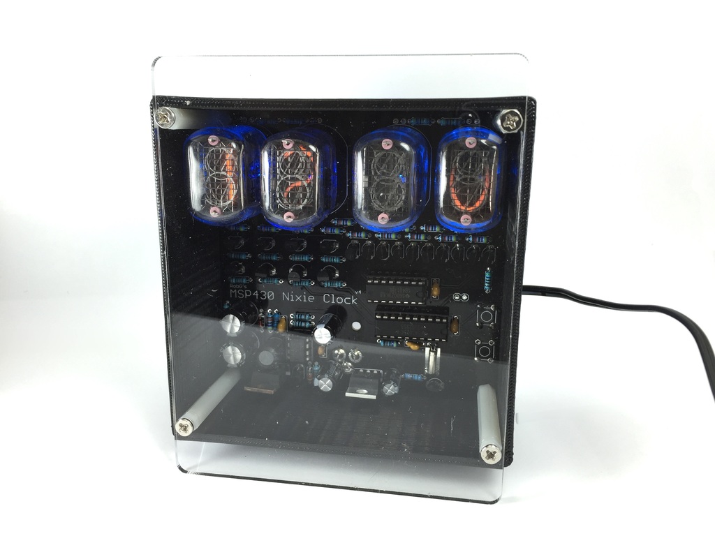 Miniatura 2 do modelo 3D Nixie Tube Clock Frame