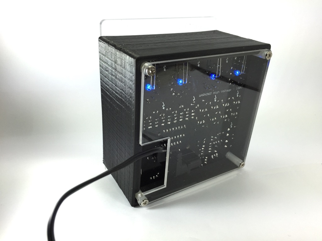 Miniatura 4 do modelo 3D Nixie Tube Clock Frame