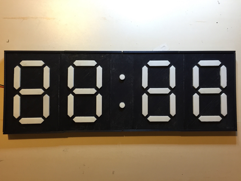 Miniatura 7 do modelo 3D 7-Segment NeoPixel Clock