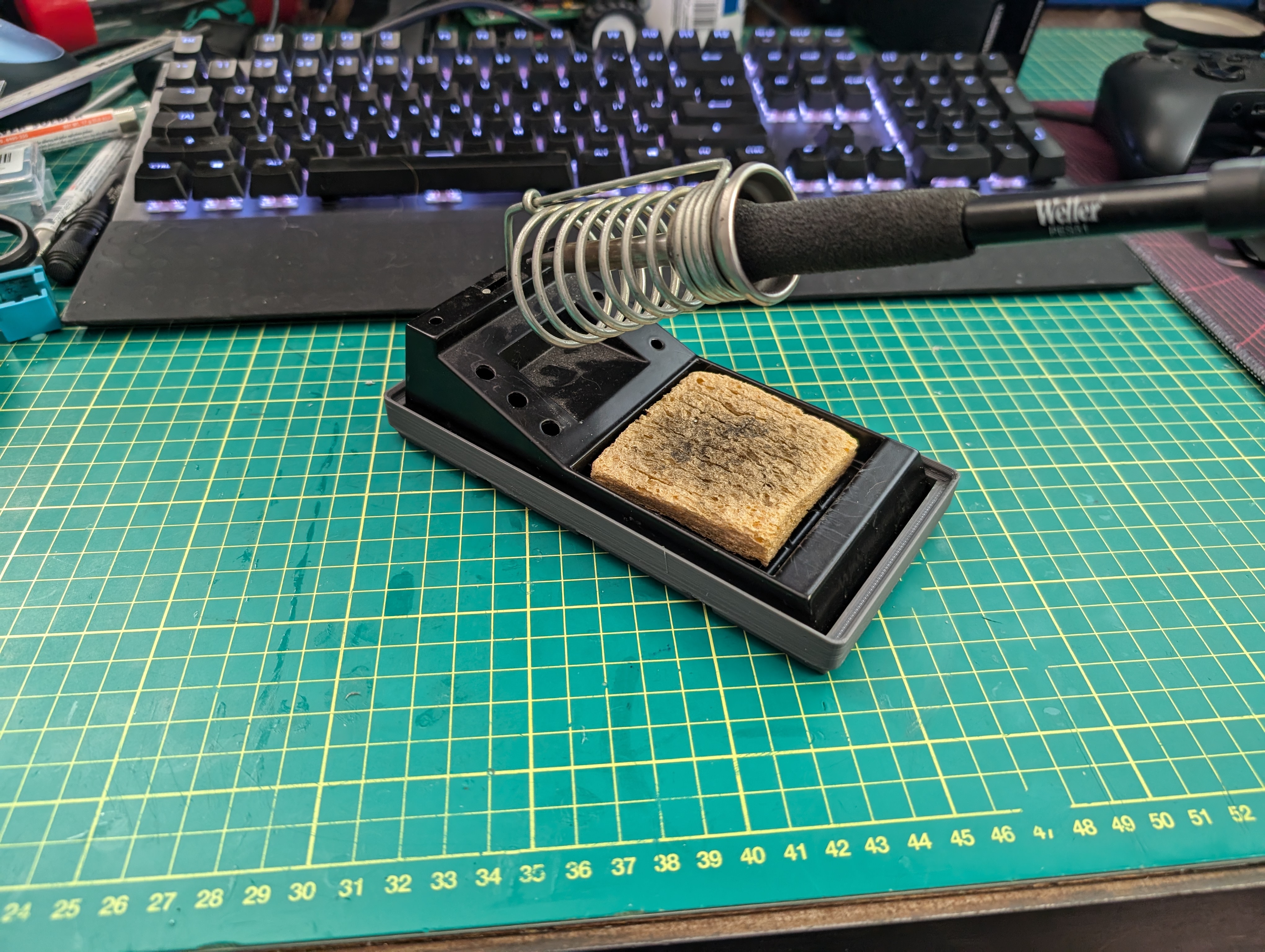 Gridfinity Weller WES51 Soldering Iron Stand Holder