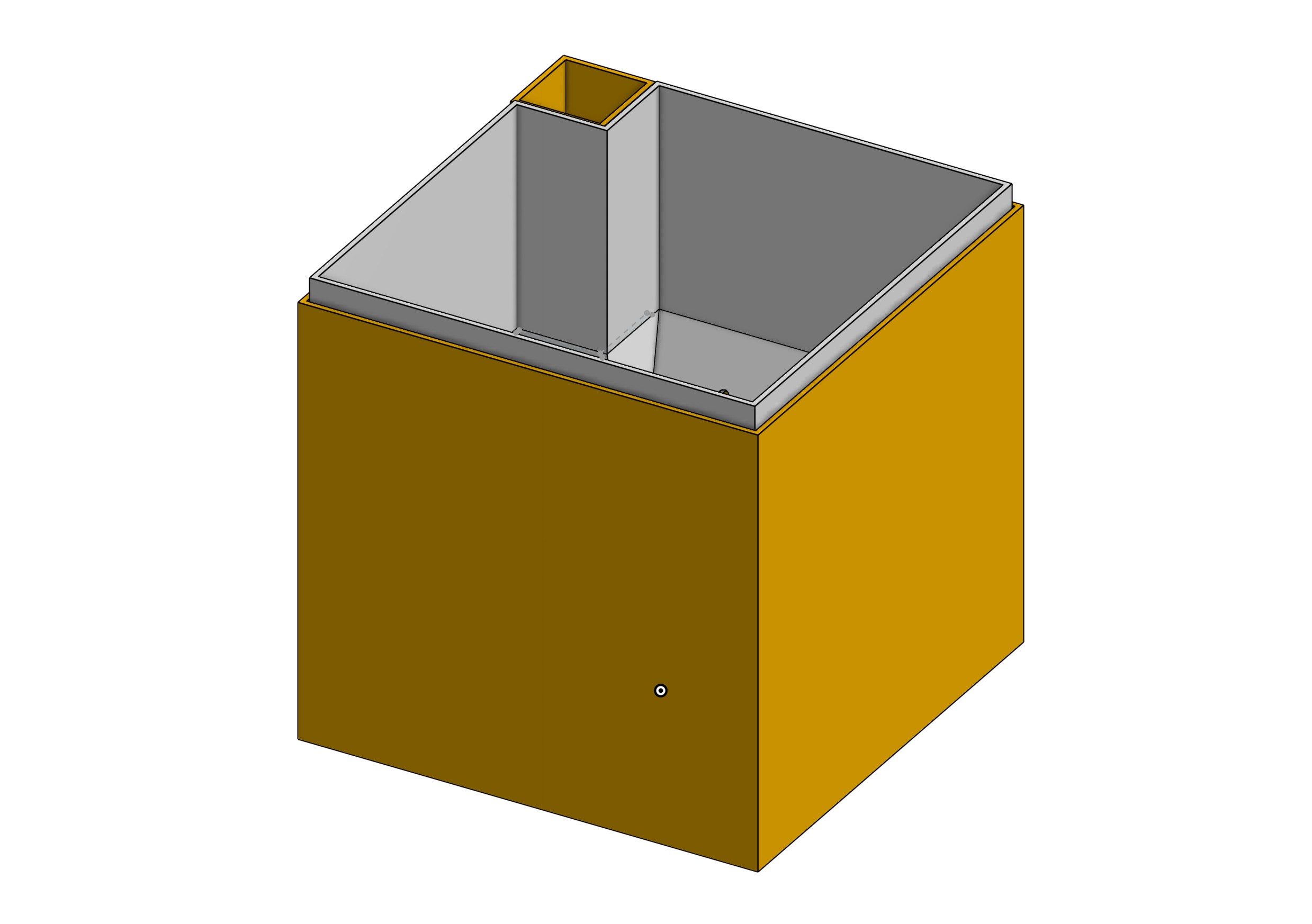 Self-watering cube planter