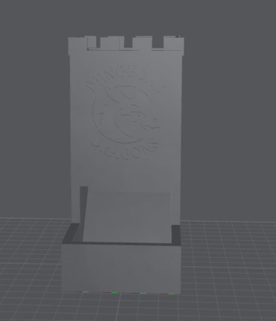 Miniatura 8 do modelo 3D Simple Castle Dice Tower
