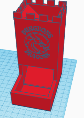 Miniatura 11 do modelo 3D Simple Castle Dice Tower