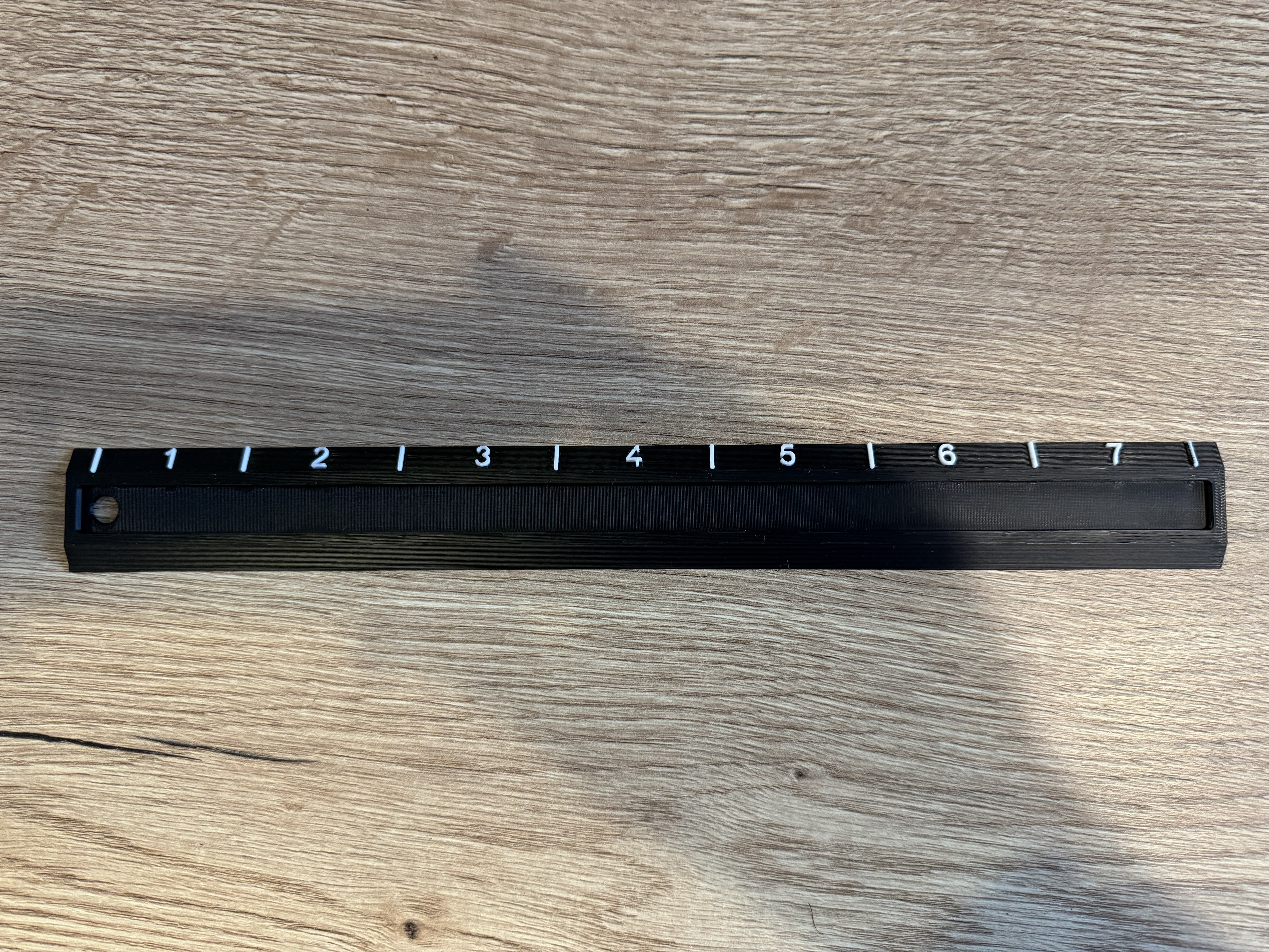 Ruler to measure items for Gridfinity
