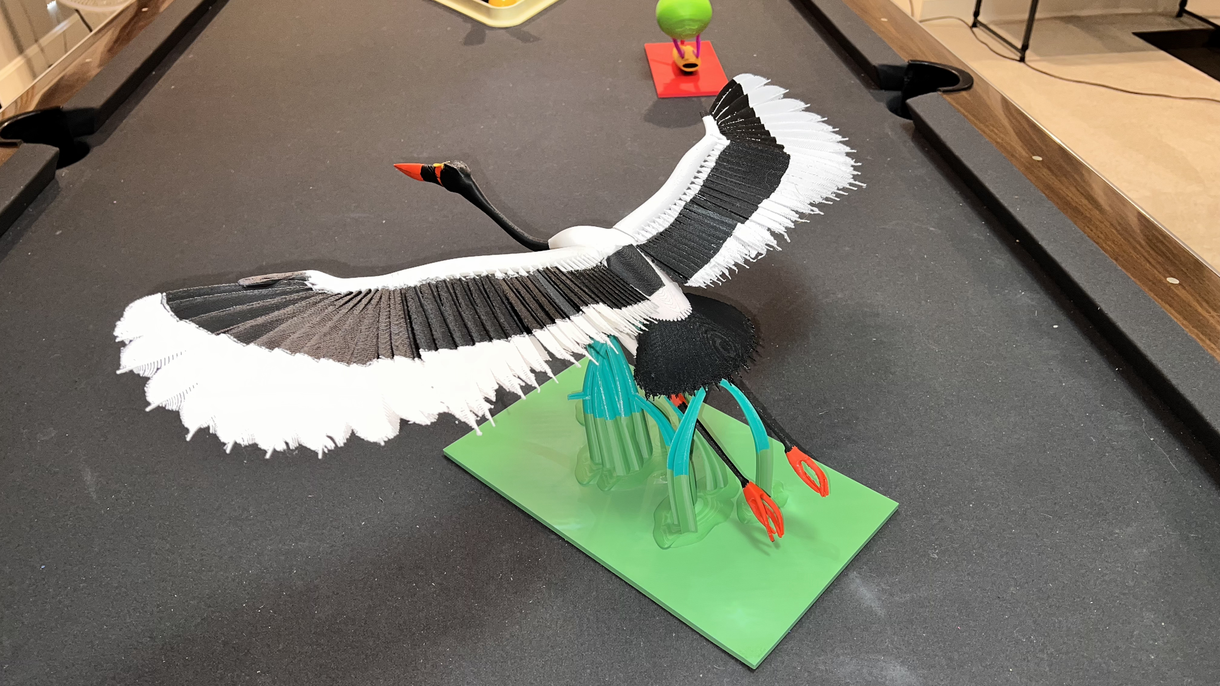Saddlebill Stork in Flight - Advanced Print