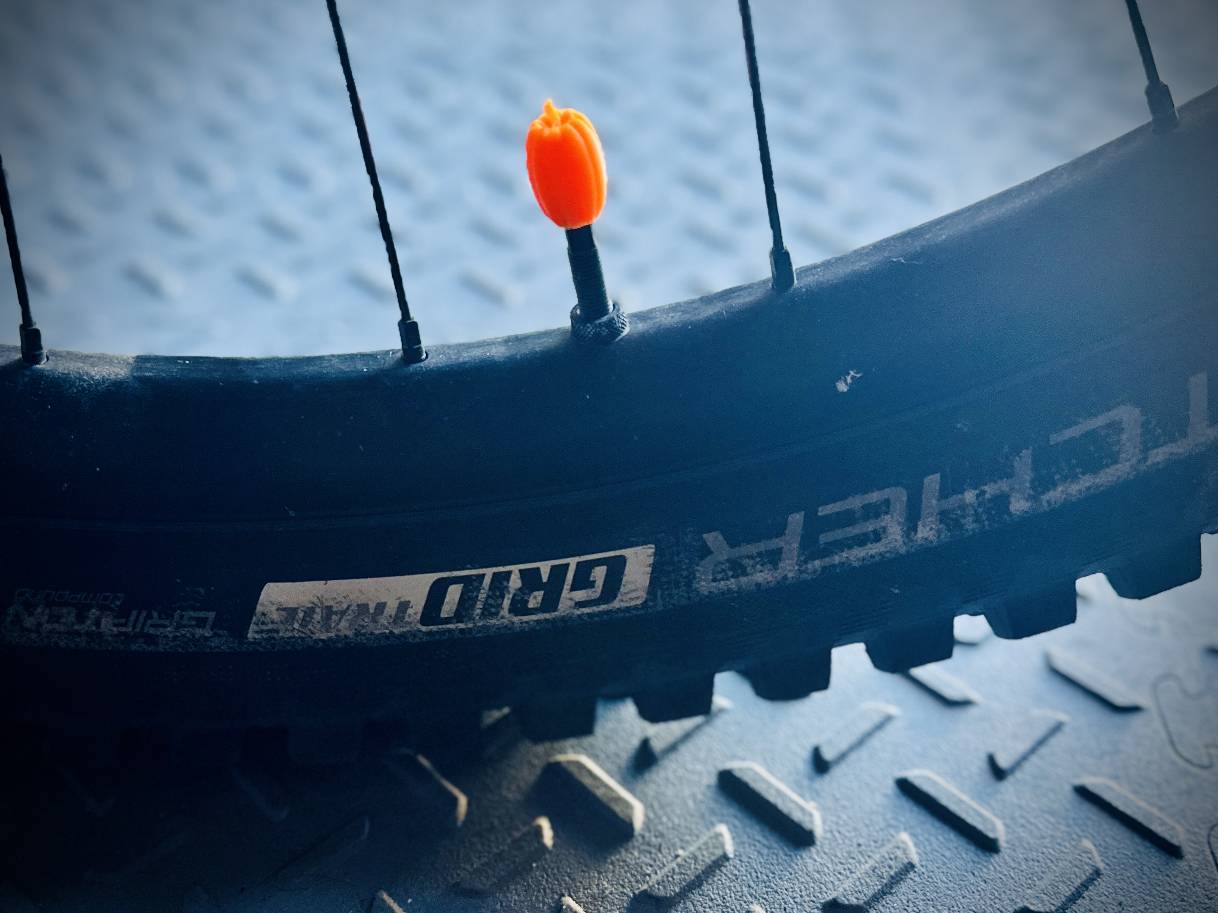 Presto Presta Pumpkin Valve Cap x2