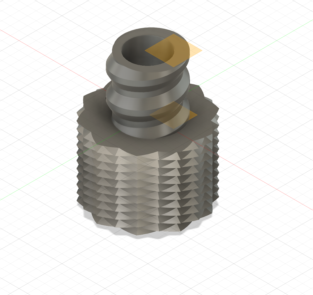 Multiboard compatible bolt with knurled head