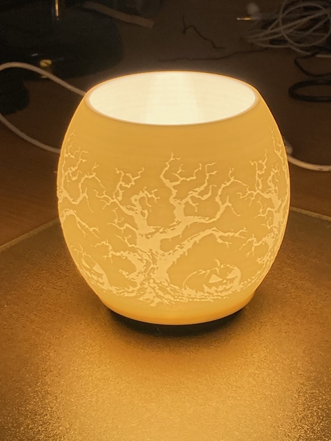 Tree with Pumpkin Tea and Puck Tree Lamp