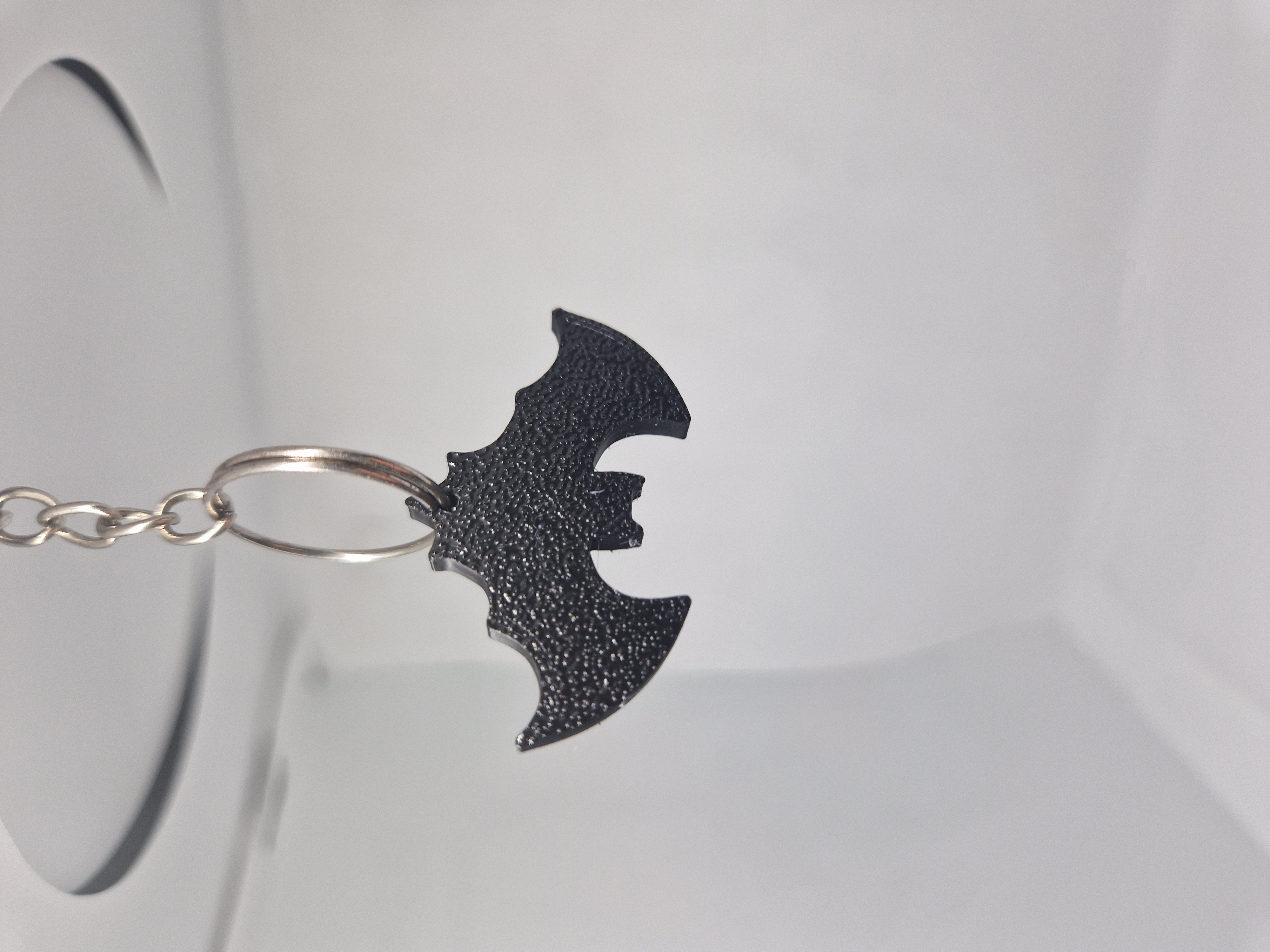 Upside Down Bat Halloween Keyring