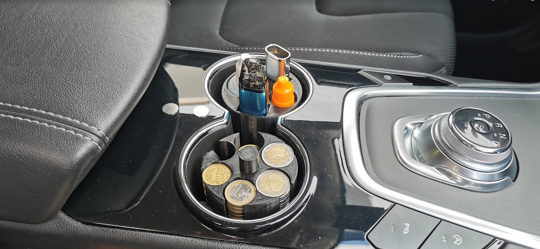 Euro Coin Collector Car Middle Console Bottle Cup Holder Ford