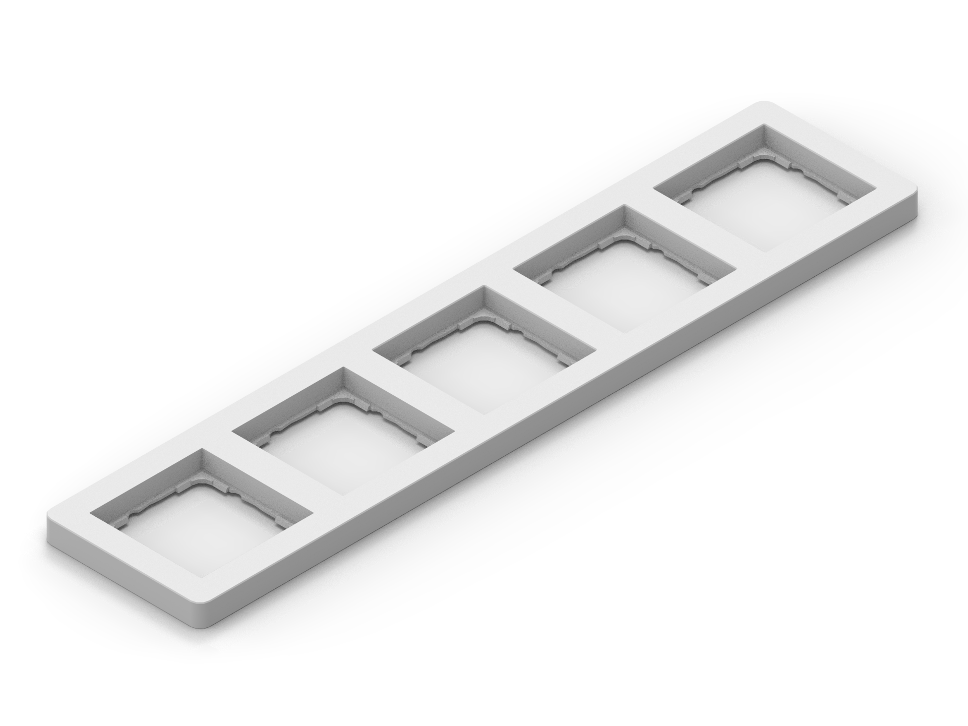 GIRA System 55 Standard 5-Compartment Frame