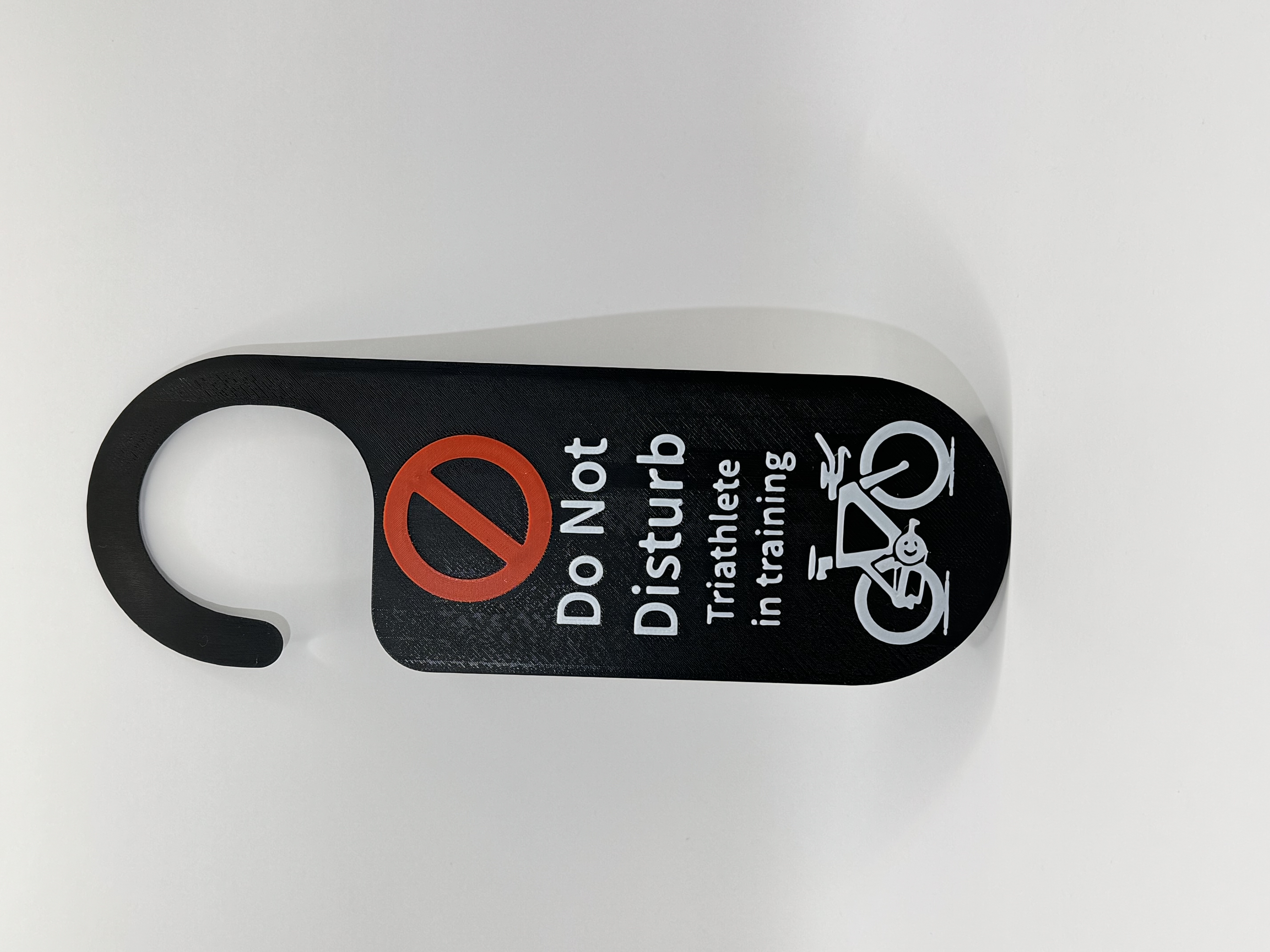 Door Hanger - Triathlete in training