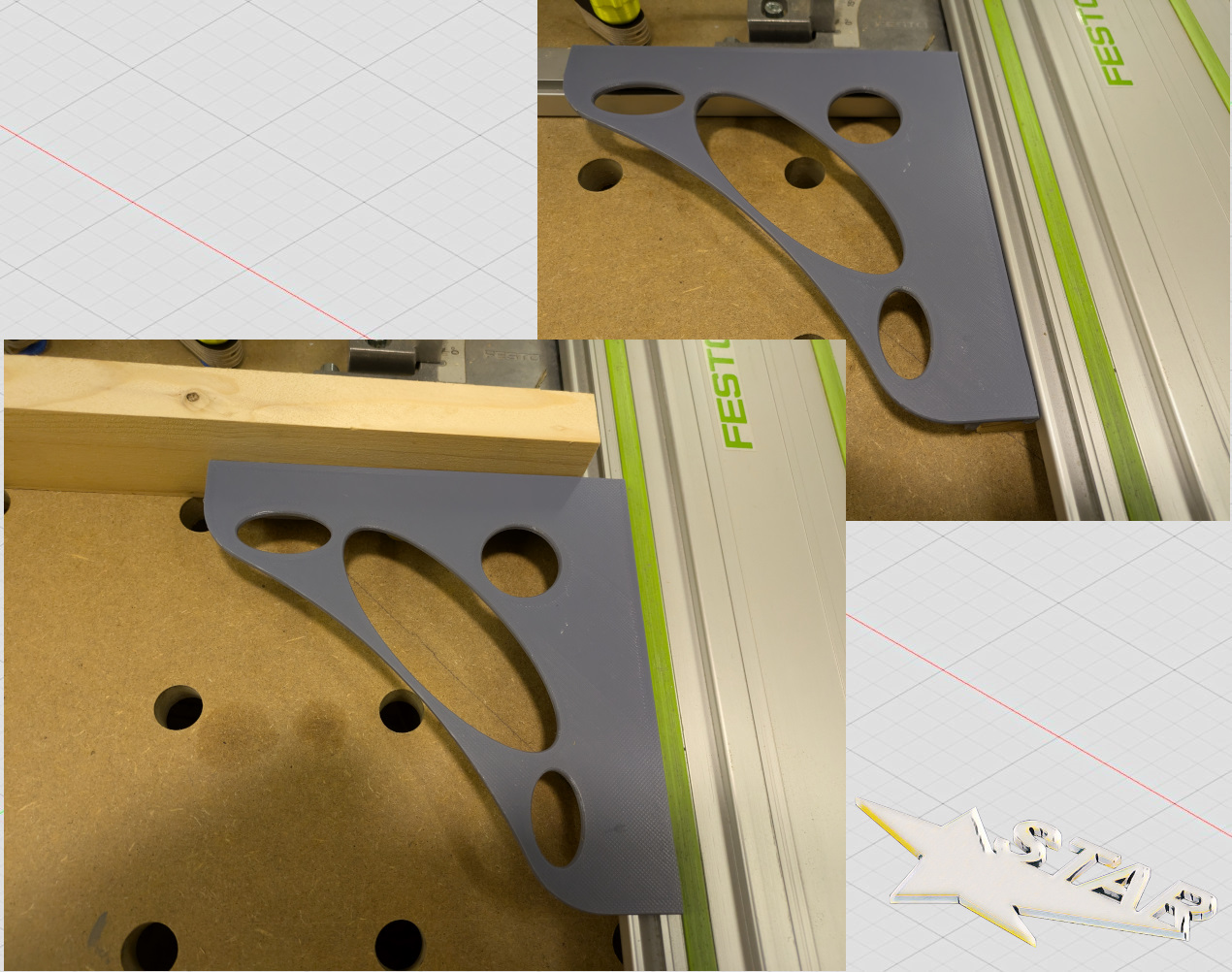 Setting angle / Einstellwinkel für Festool Sägetisch MFT3
