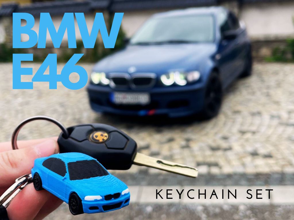 Bmw e46 M3 keychain minicar