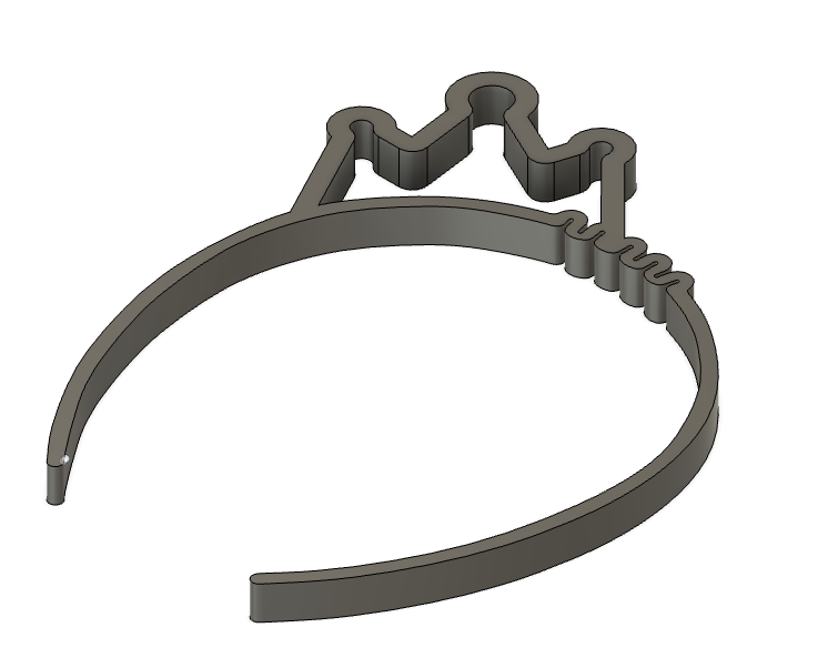 Hair band small crown