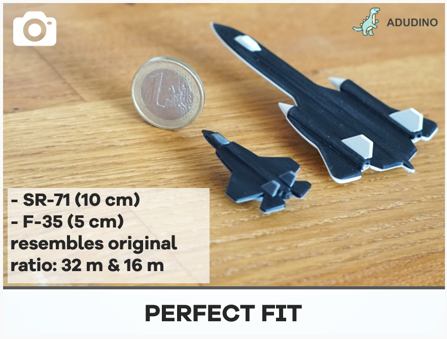 SR-71 & F-35: Dual-Colour Toy SR 71 and F 35 Jet (Blackbird SR-71 = SR71) — thumbnail 2