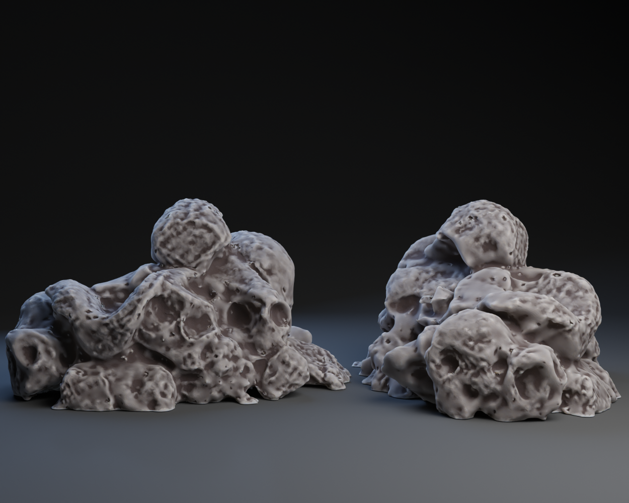 Pile of River Rocks or Deteriorated bone material
