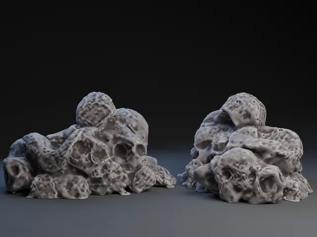Pile of River Rocks or Deteriorated bone material