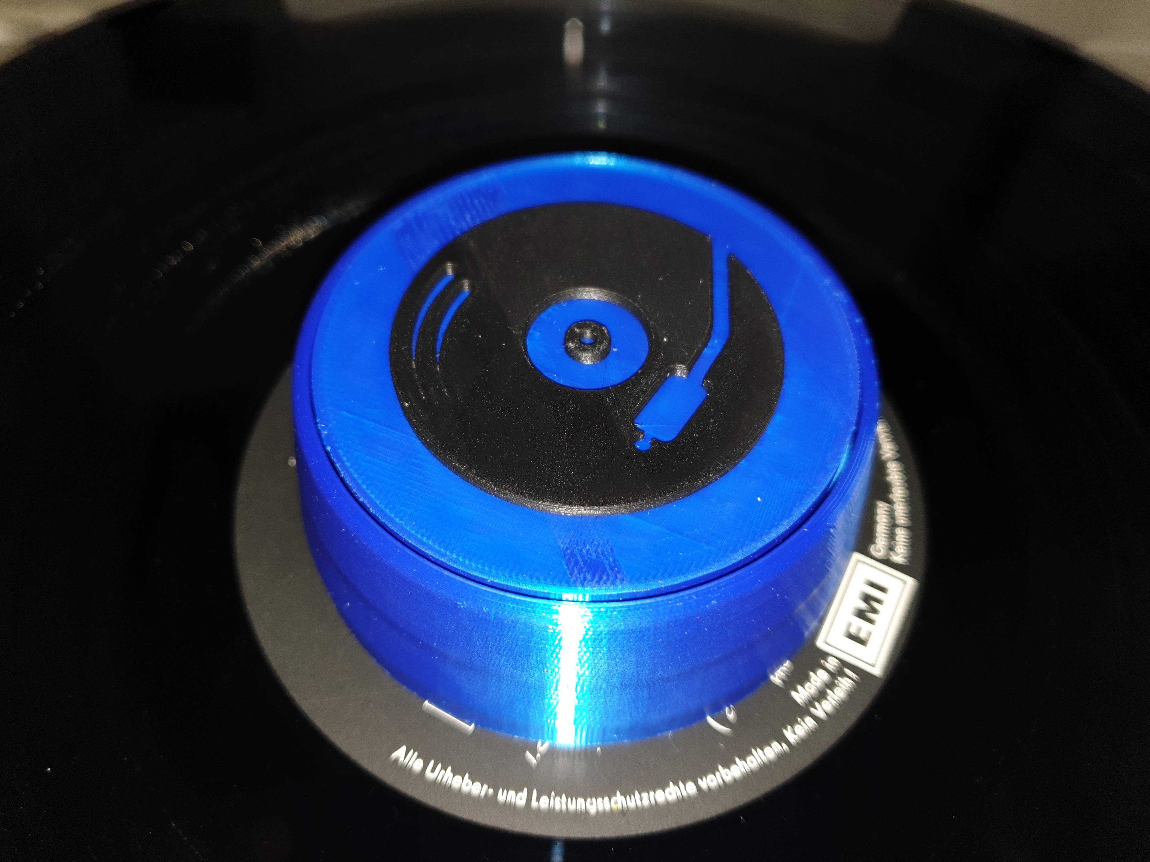 Turntable vinyl weight