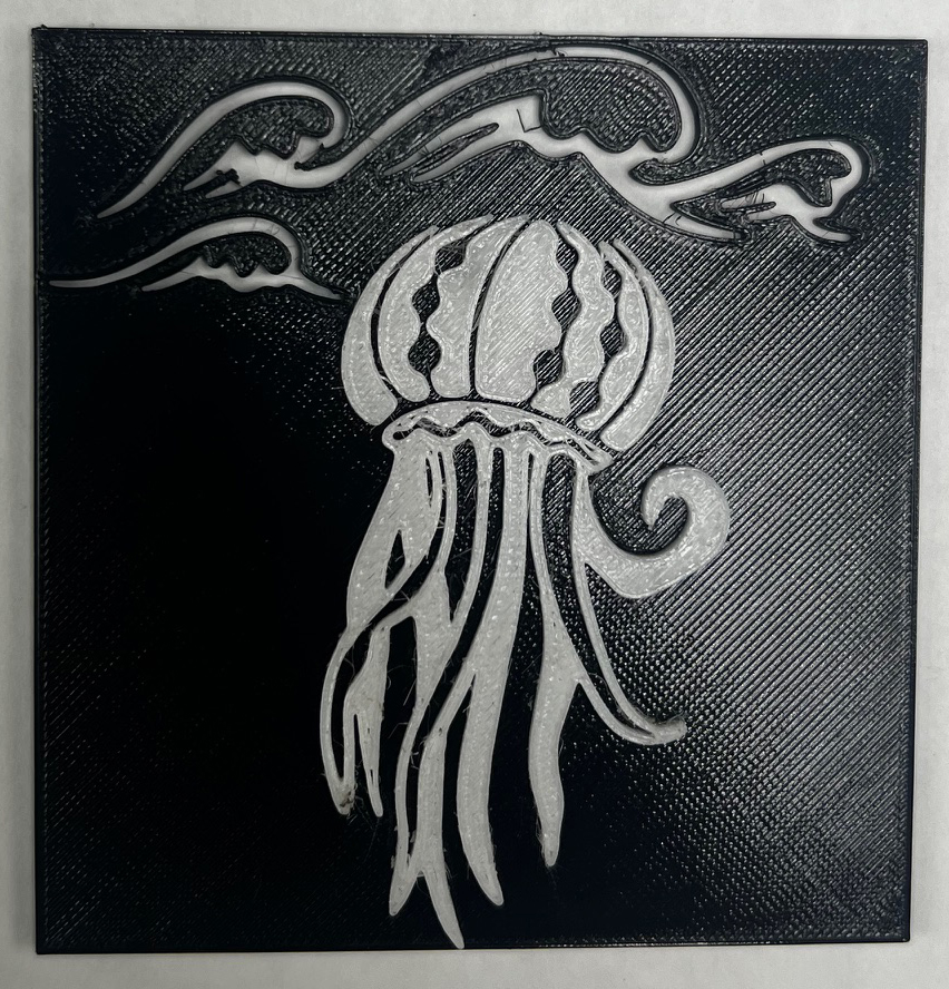Jellyfish and waves