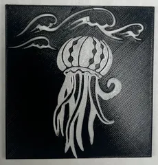 Jellyfish and waves