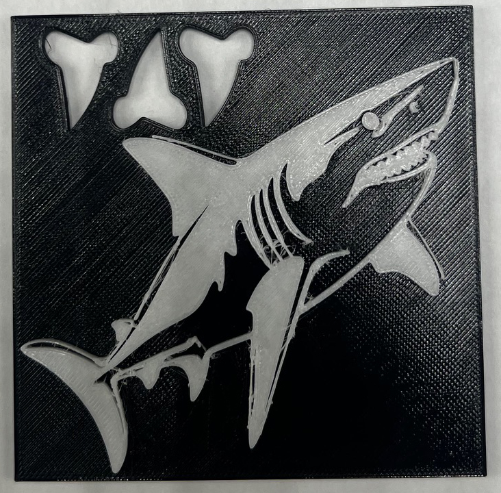 Shark and teeth ornament — miniatura 2