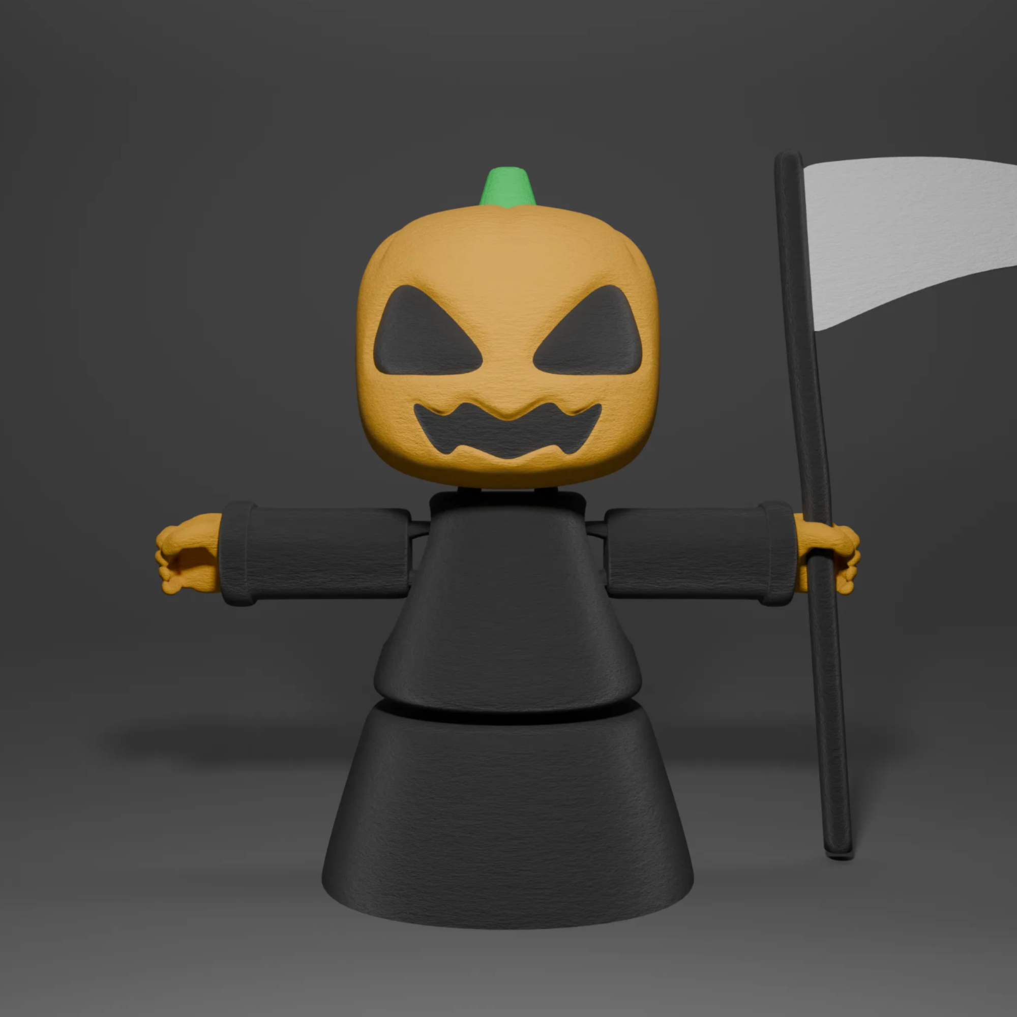 3D Printable Pumpkin Grim Reaper — thumbnail 4