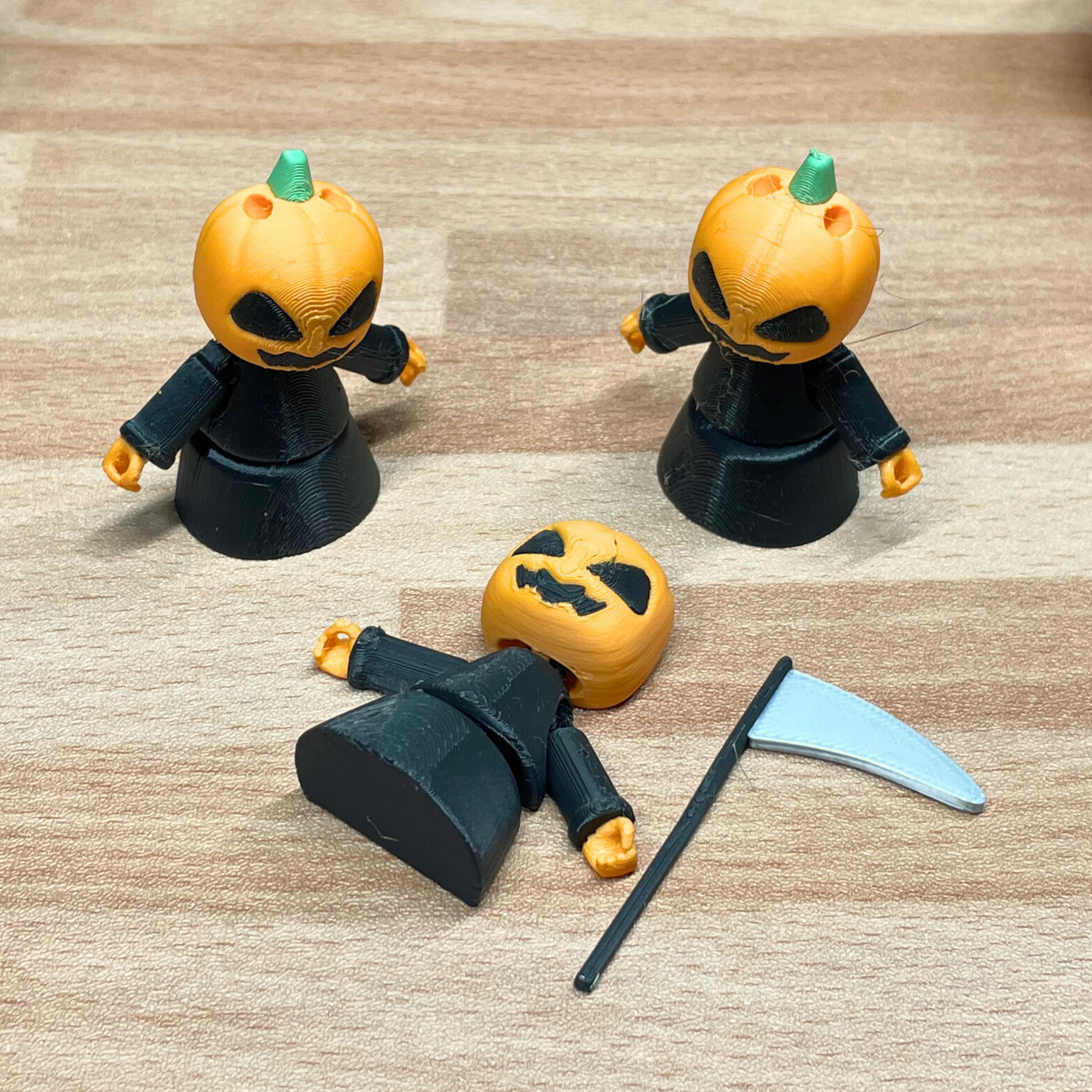 3D Printable Pumpkin Grim Reaper — thumbnail 3