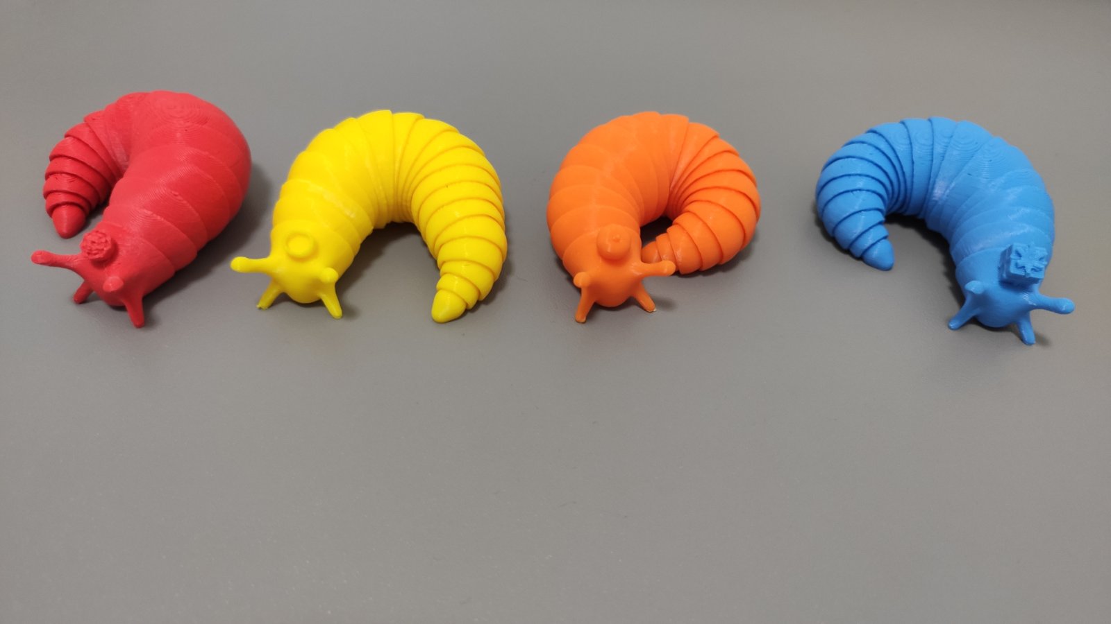 Cute Articulated Slugs 4 Versions